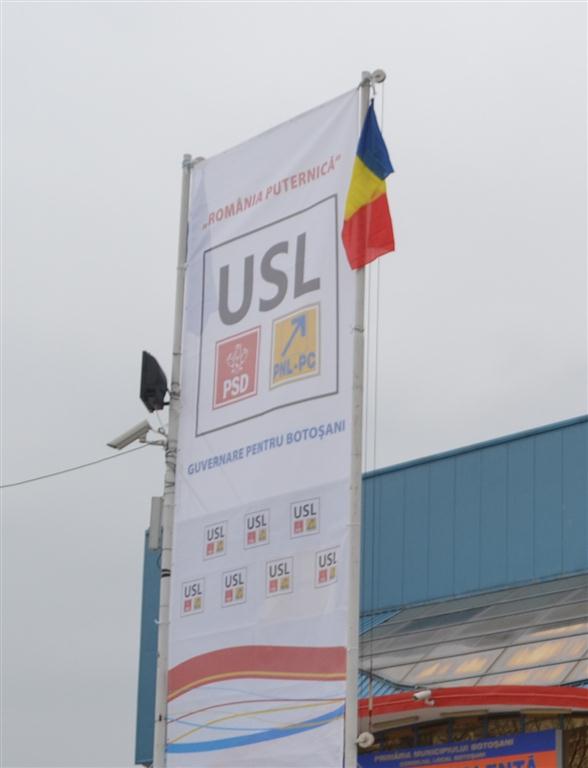 miting USL Botosani cu tricolor