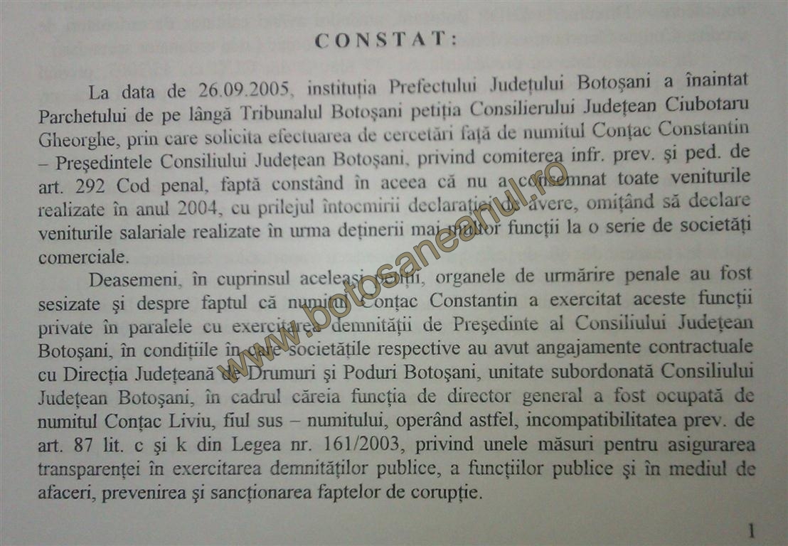 dosar Parchet Constantin Contac 3 