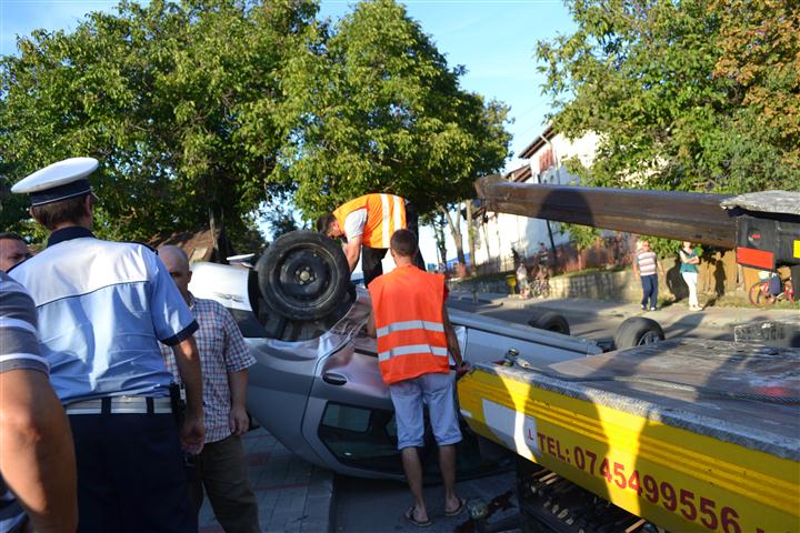 politist la accident in Botosani  