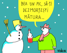 caricatura iarna nu i ca vara