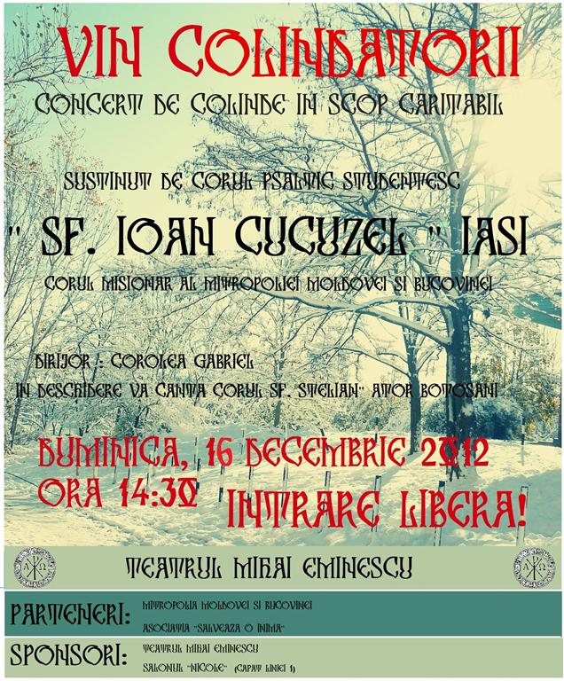 concert caritabil la Botosani  