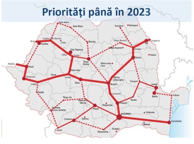 harta autostrazi romania fara botosani  