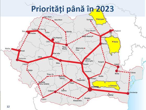 romania harta autostrazi fara botosani  