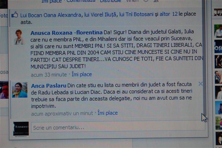 Roxana Anusca Facebook critici TNL Botosani 