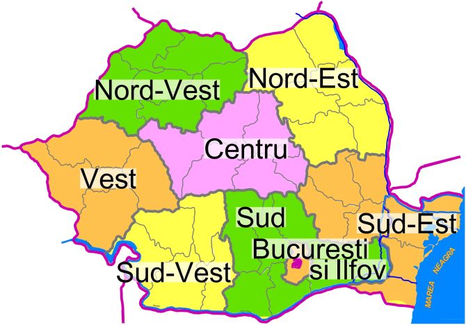 regionalizare Botosani regiunea nord est  