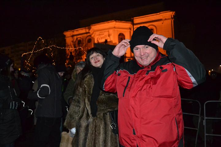 Catalin Alexa cu sotia la revelionul Primariei Botosani    