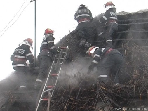 incendiu iarna Botosani  