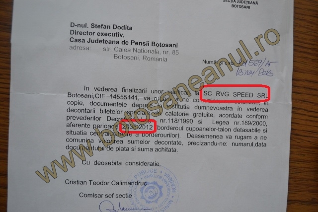 adresa Garda Financiara Casa de Pensii Botosani RVG Speed 