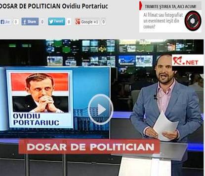 Ovidiu Portariuc dosar de politician Realitatea TV 