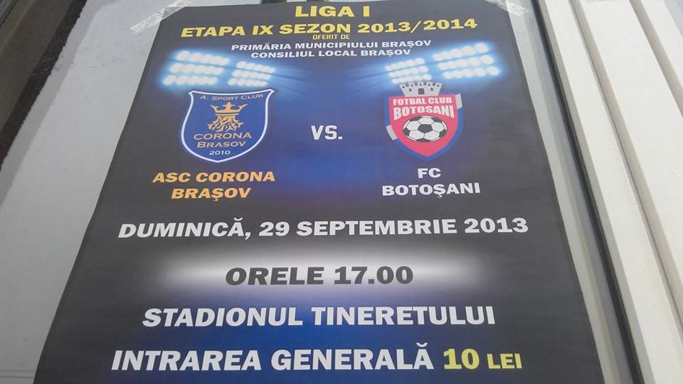 bilete corona brasov fc botosani   