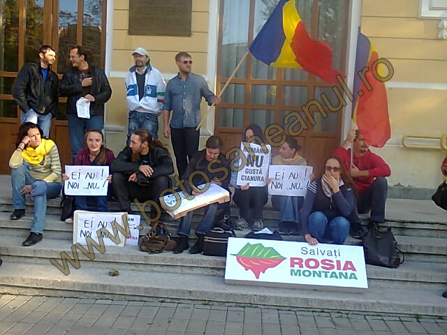 protest Rosia Montana la Botosani 2 