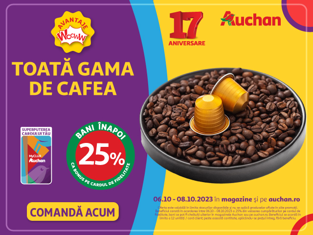 cafea auchan oferta aniversara