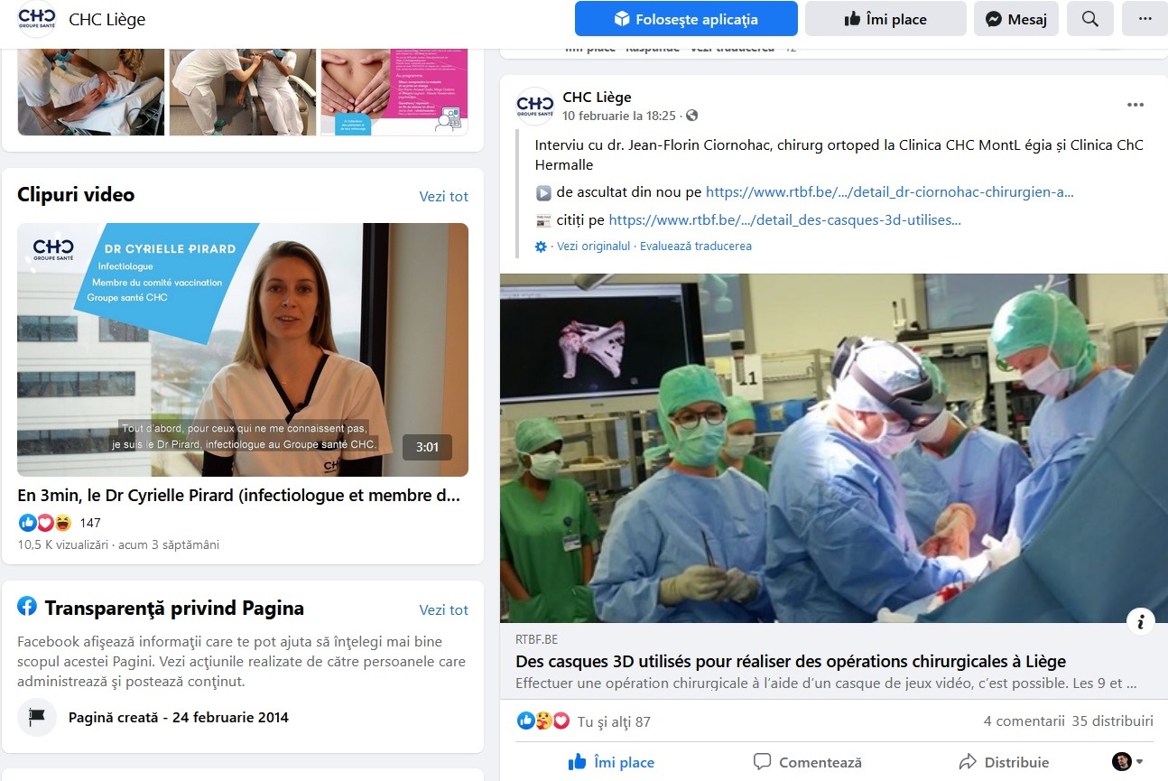 facebook clinica chc liege