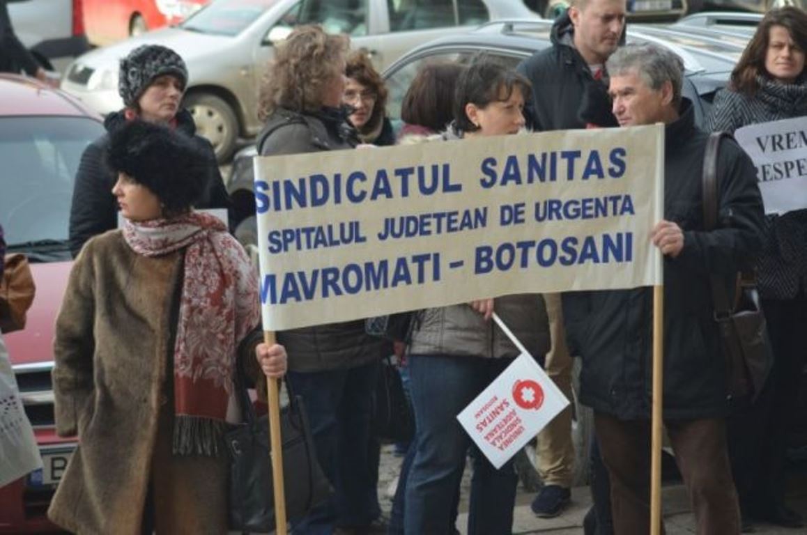 protest salarii sanitas botosani