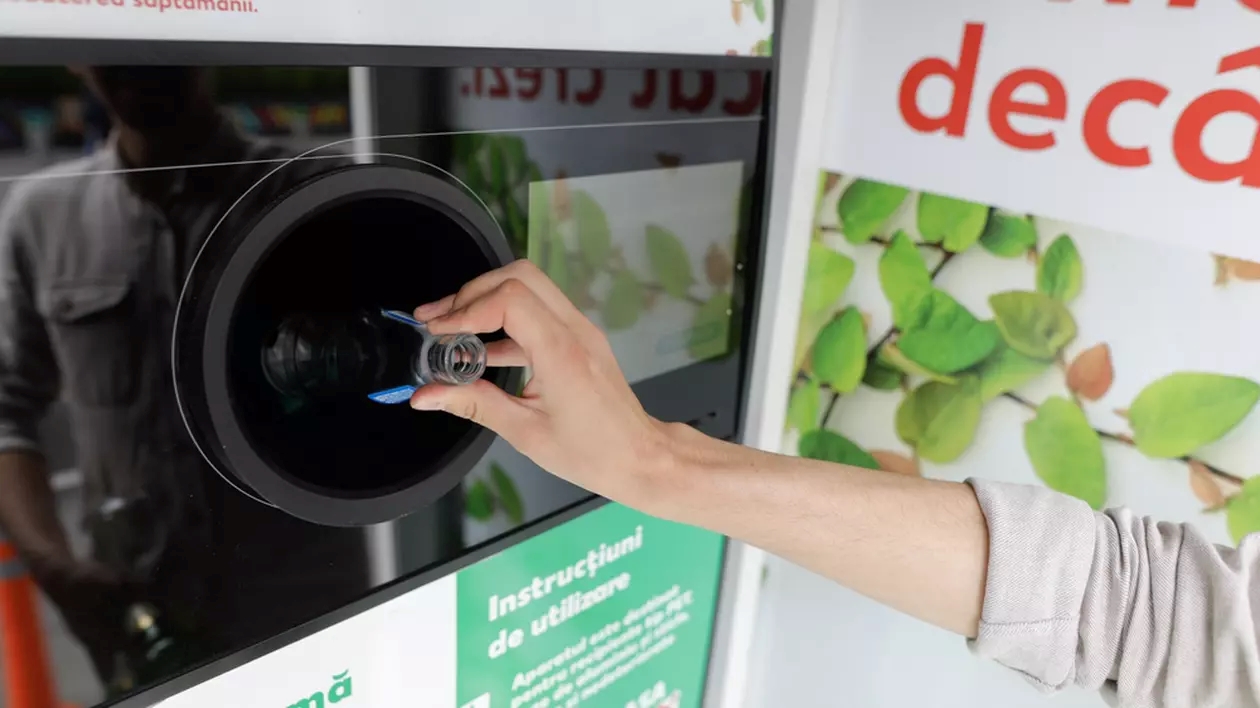 Supermarketul revoluționează reciclarea: preia sticlele de plastic și dozele direct din fața casei